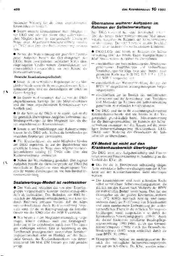 Vorschauseite 2: Rechtliche Struktur der DKG und der Landeskrankenhausgesellschaften Beschluß des DKG-Vorstandes vom 22. September 1995