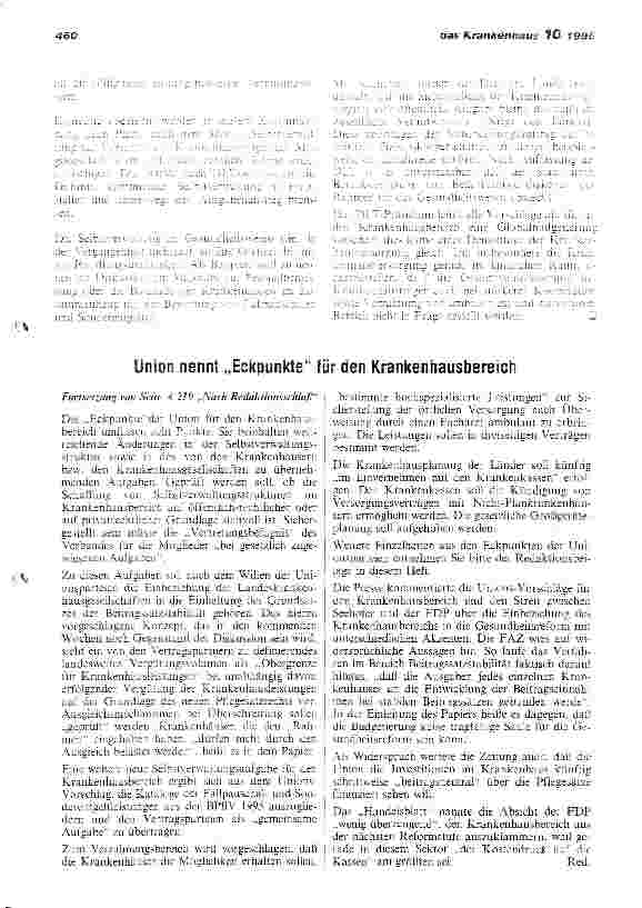 Vorschauseite 4: Rechtliche Struktur der DKG und der Landeskrankenhausgesellschaften Beschluß des DKG-Vorstandes vom 22. September 1995