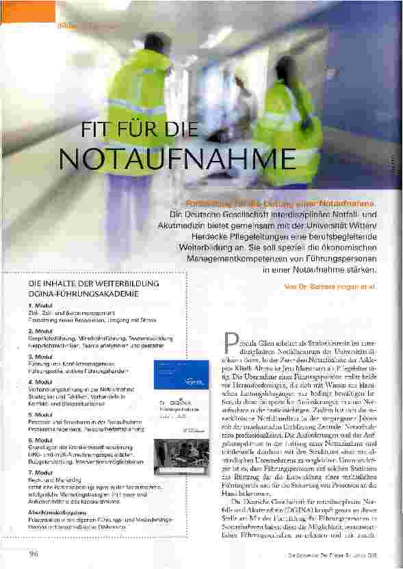 Vorschauseite 1: Fit für die Notaufnahme