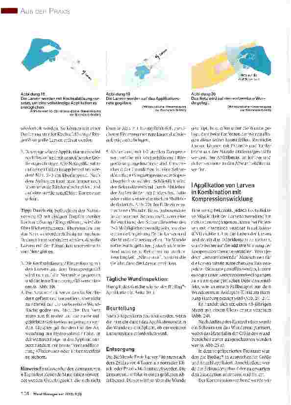 Vorschauseite 5: Anleitung zur Applikation von medizinischen Larven (Lucilia sericatä) bei der Behandlung chronischer Wunden