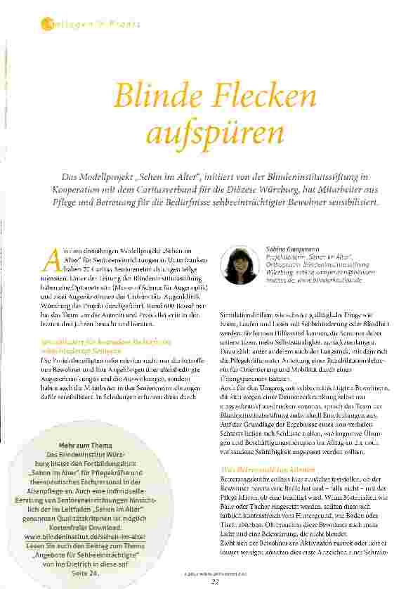 Vorschauseite 1: Blinde Flecken aufspüren