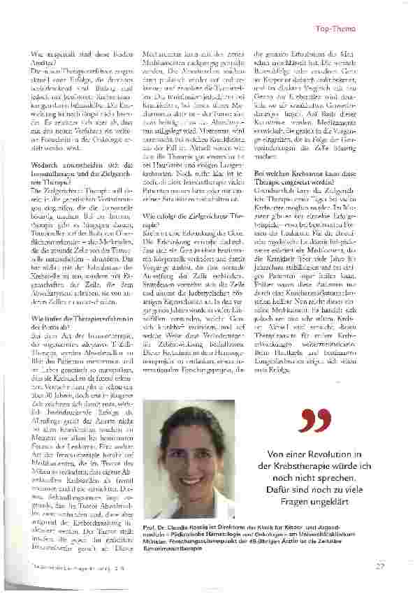 Vorschauseite 2: BEEINDRUCKENDE ERFOLGE