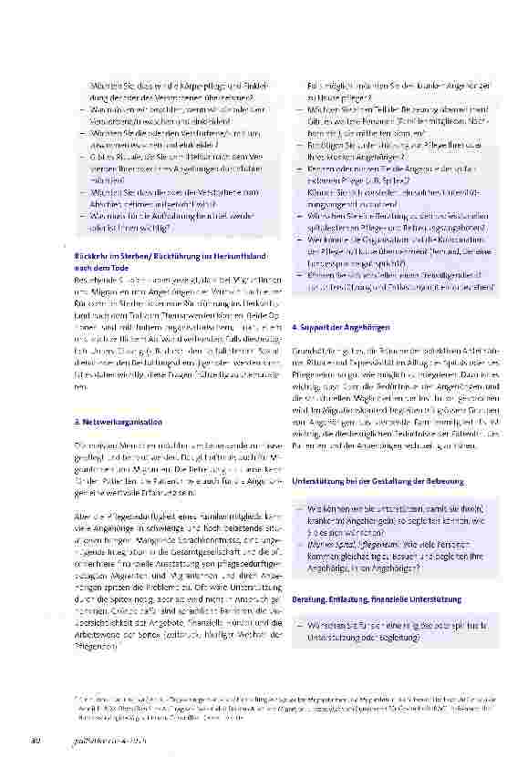 Vorschauseite 2: Migrationssensitive Checkliste in der Palliative Care - Fragen an die Angehörigen