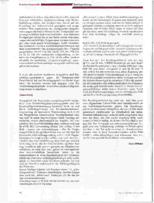 Vorschauseite 3: Wer bezahlt die Krankenhausbehandlungskosten eines mittellosen Notfallpatienten?