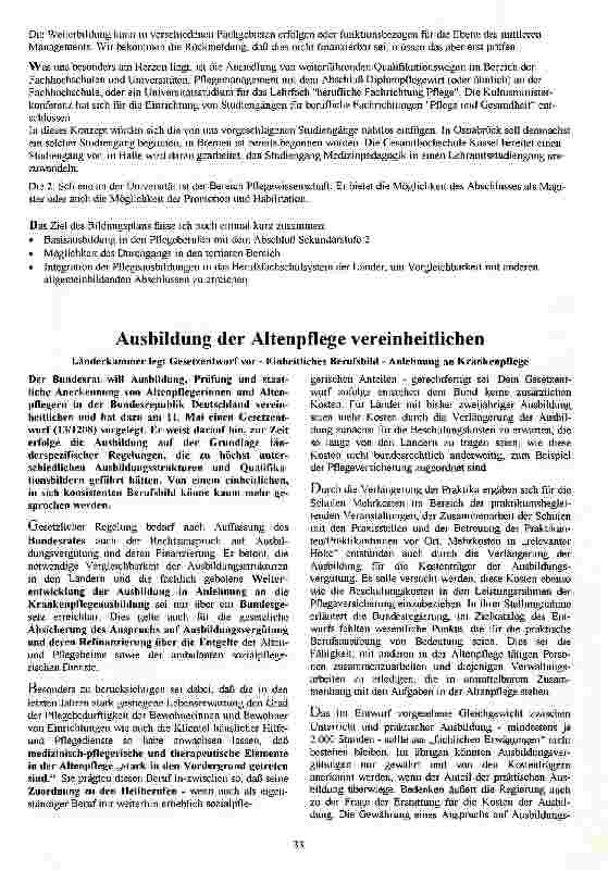 Vorschauseite 4: Ausbildungskonzepte für Pflegeberufe