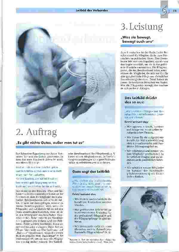 Vorschauseite 2: Das Leitbild des Katholischen Berufsverbandes für Pflegeberufe Teil 2