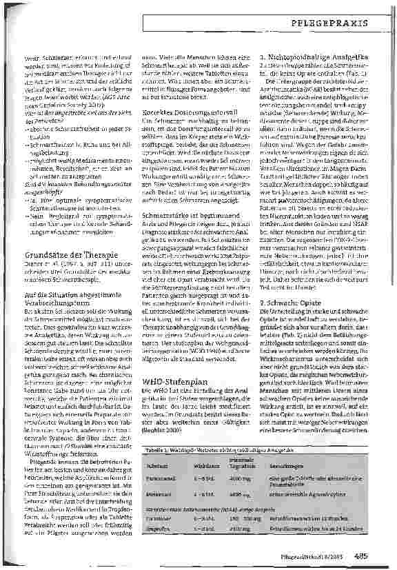 Vorschauseite 2: Schmerzstärke bestimmt Therapie