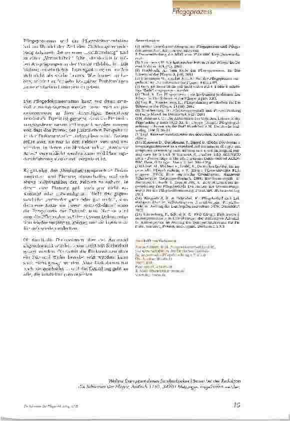 Vorschauseite 1: Prozessuoae Pflege - oder die nächste Fahrt geht rückwärts!