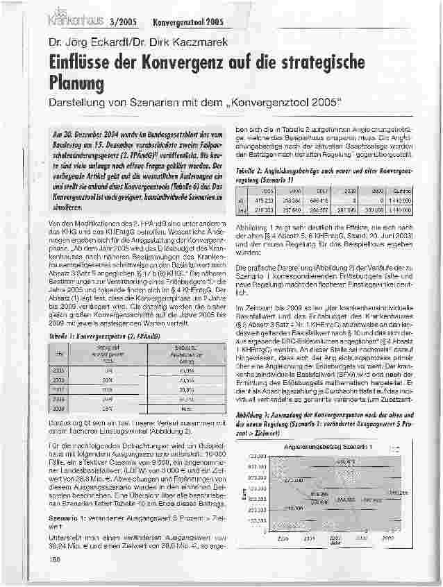 Vorschauseite 1: Einflüsse der Konvergenz auf die strategische Planung