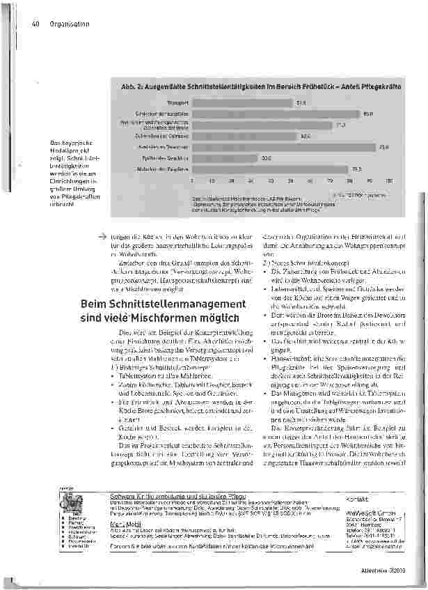 Vorschauseite 3: Bayerisches Modellprojekt. Schnittstellen optimieren