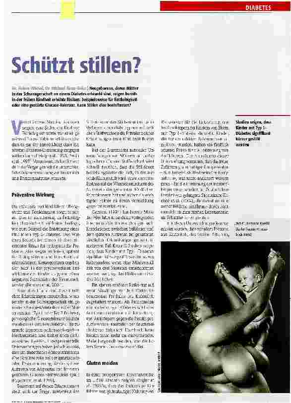 Vorschauseite 1: Schützt stillen?