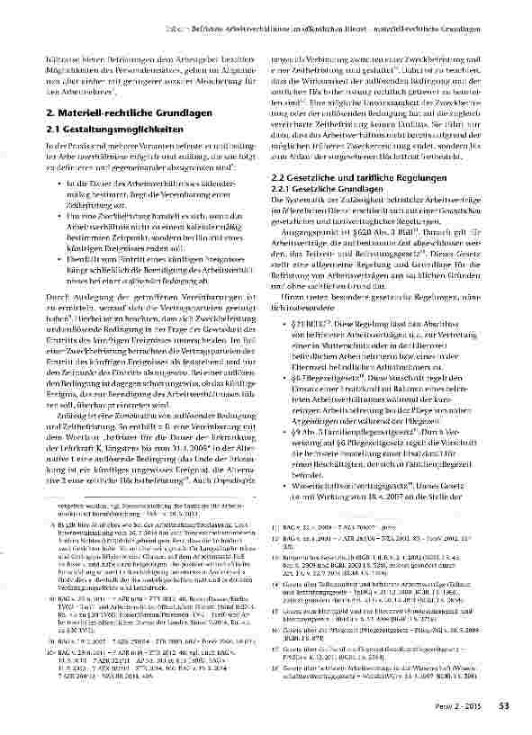 Vorschauseite 2: Befristete Arbeitsverhältnisse im öffentlichen Dienst -materiell-rechtliche Grundlagen
