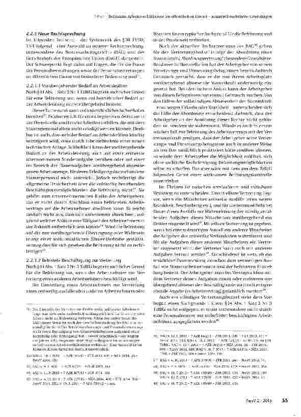 Vorschauseite 4: Befristete Arbeitsverhältnisse im öffentlichen Dienst -materiell-rechtliche Grundlagen