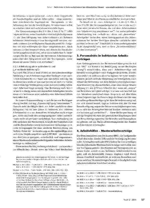 Vorschauseite 6: Befristete Arbeitsverhältnisse im öffentlichen Dienst -materiell-rechtliche Grundlagen