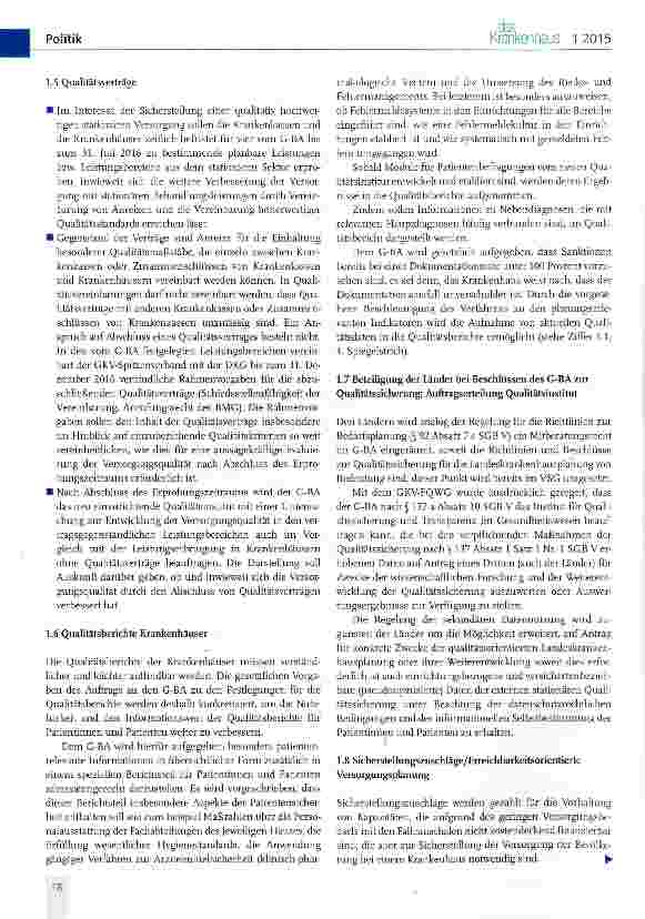 Vorschauseite 4: Dokumentation: Eckpunkte der Bund-Länder-Arbeitsgruppe zur geplanten Krankenhausreform