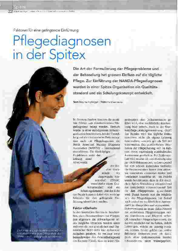 Vorschauseite 1: Pflegediagnosen in der Spitex