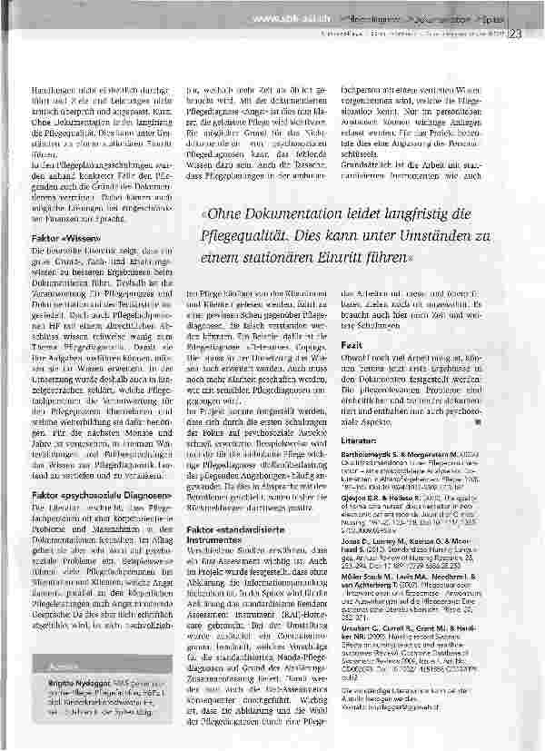 Vorschauseite 2: Pflegediagnosen in der Spitex