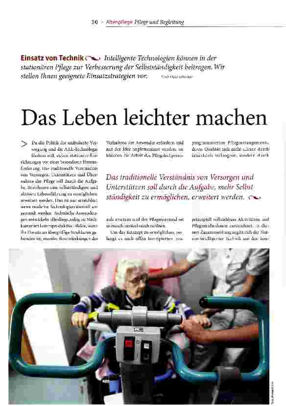 Vorschauseite 1: Das Leben leichter machen