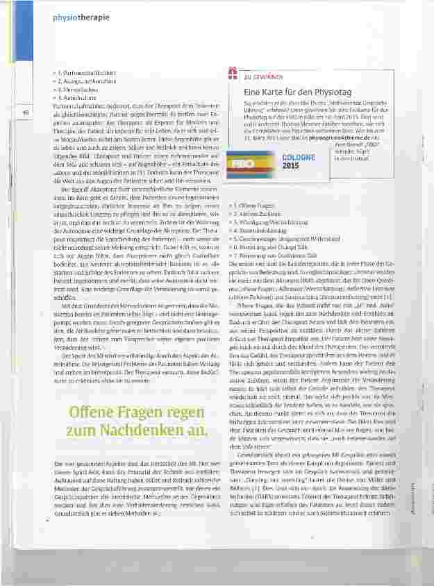 Vorschauseite 3: Platz für Gespräche auf Augenhöhe