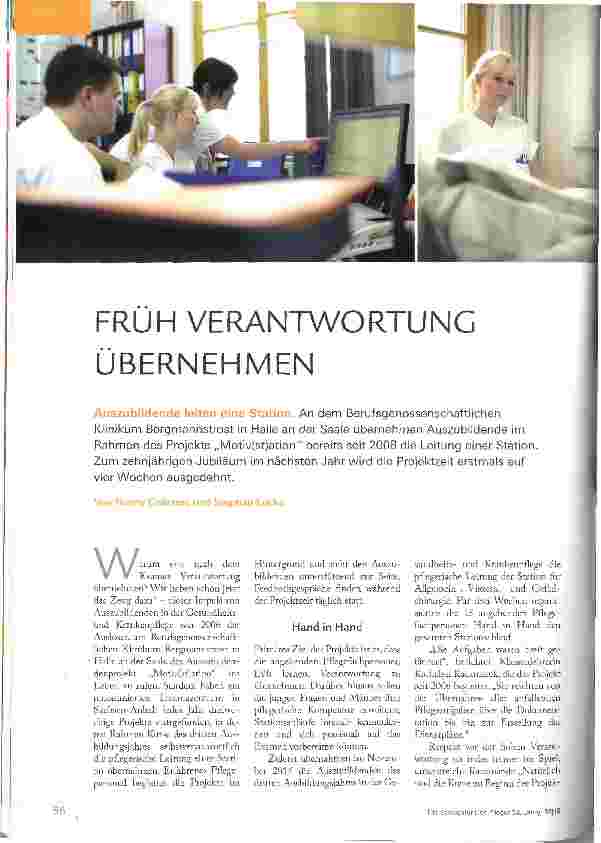 Vorschauseite 1: FRÜH VERANTWORTUNG ÜBERNEHMEN