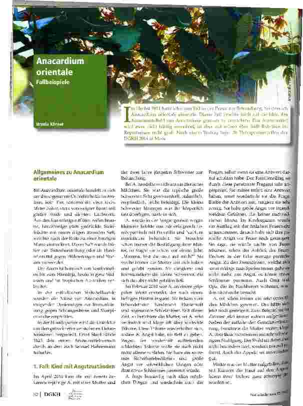 Vorschauseite 1: Anarcadium orientale