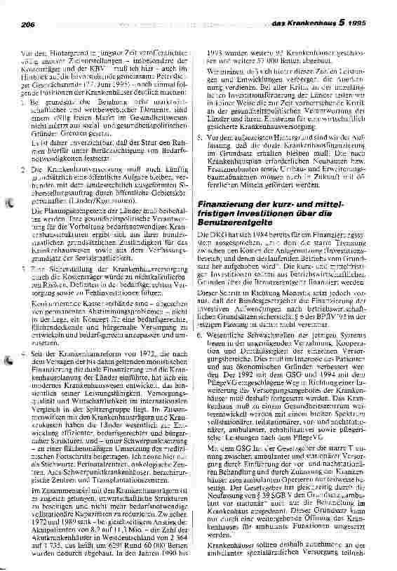 Vorschauseite 4: Krankenhäuser wehren sich gegen Reformhektik