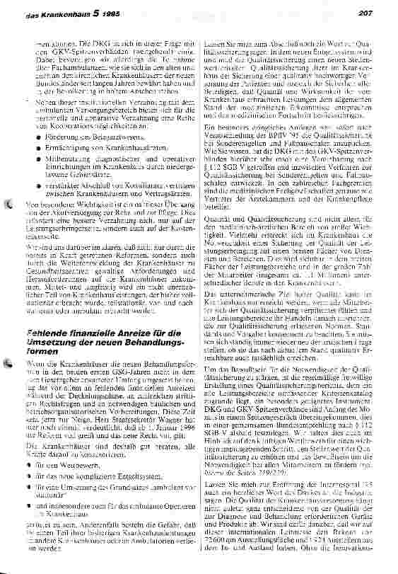 Vorschauseite 5: Krankenhäuser wehren sich gegen Reformhektik