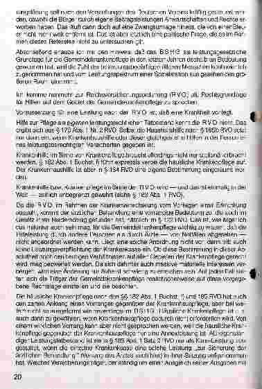 Vorschauseite 6: Rechtliche und organisatorische Aspekte der Gemeindekrankenpflege Probleme der Finanzierung und rechtliche Einordnung der Leistungen