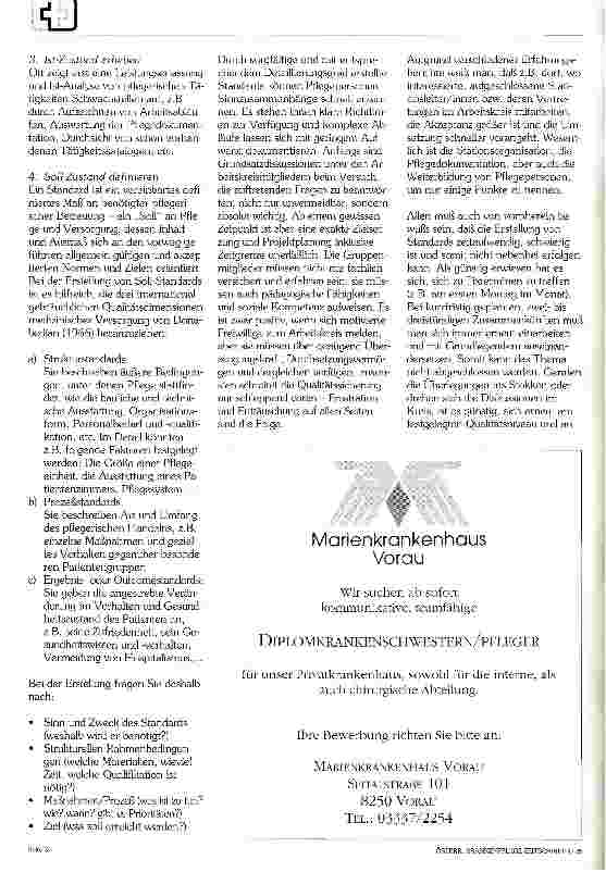 Vorschauseite 2: Festlegen von Standards und deren Auswertungzwei untrennbare Aspekte bei der Qualitätsverbesserung in der Pflege