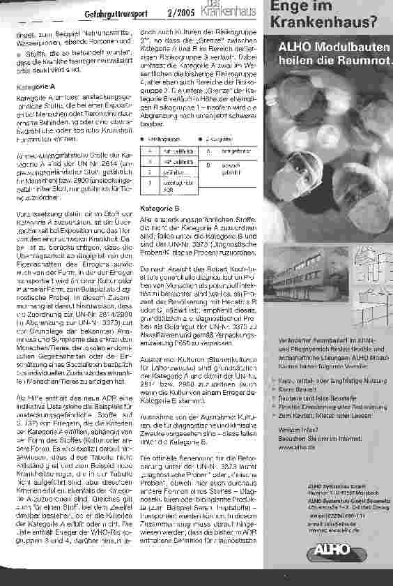 Vorschauseite 2: GefahrguttransportDas ADR 2005