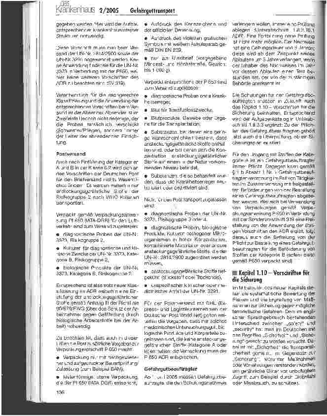 Vorschauseite 5: GefahrguttransportDas ADR 2005