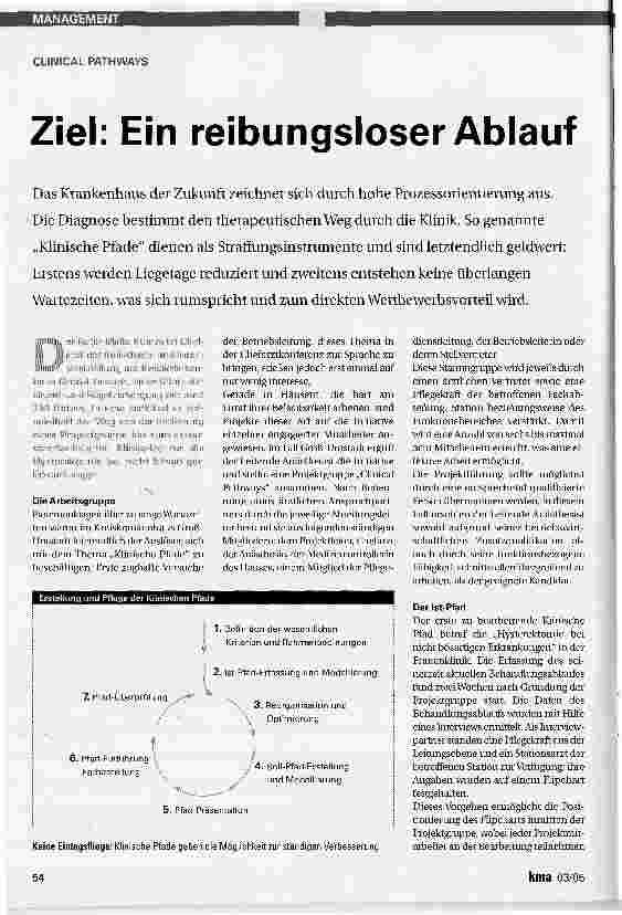 Vorschauseite 1: Ziel: Ein reibungsloser Ablauf