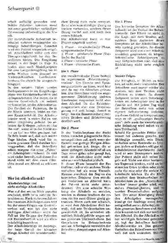 Vorschauseite 2: Vom Umgang mit Alkoholkranken in der Pflege