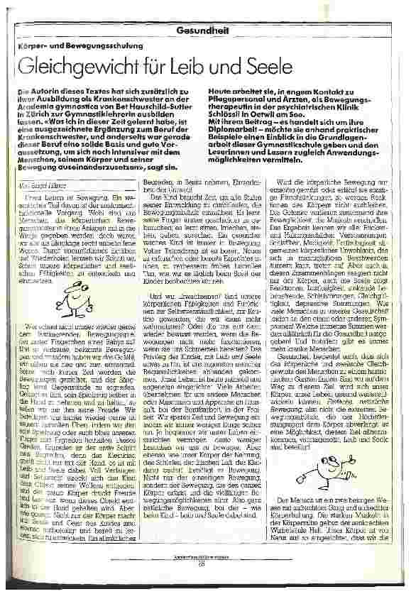 Vorschauseite 1: Gleichgewicht für Leib und Seele