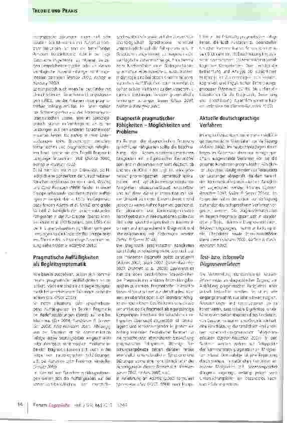 Vorschauseite 3: Pragmatikdiagnostik im Kindesalter