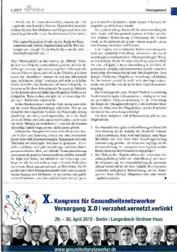 Vorschauseite 4: Klinik-Check: Fragen zur Managementqualität eines Krankenhauses (I)