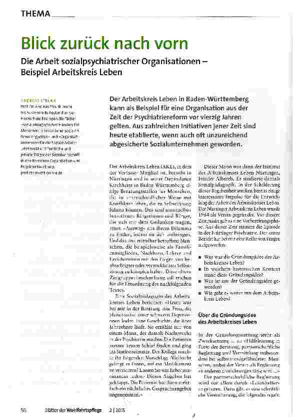 Vorschauseite 1: Blick zurück nach vorn