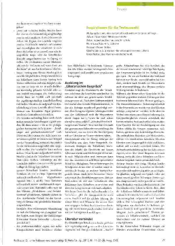 Vorschauseite 3: Unterhaltsam und nachhaltig Literarisches Lernen als ergotherapeutisches Gruppenangebot