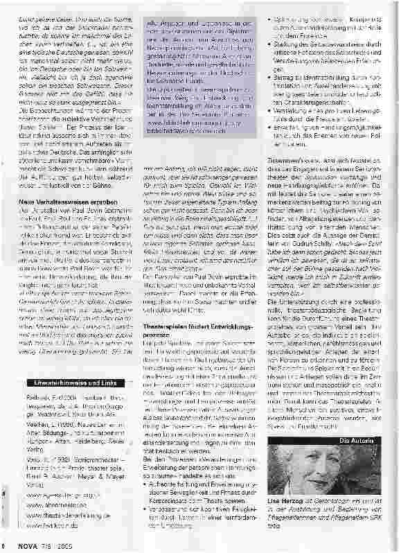 Vorschauseite 3: TheaterspielenEin kreativer Weg für Entwicklung und Identitätsbildung im Alter