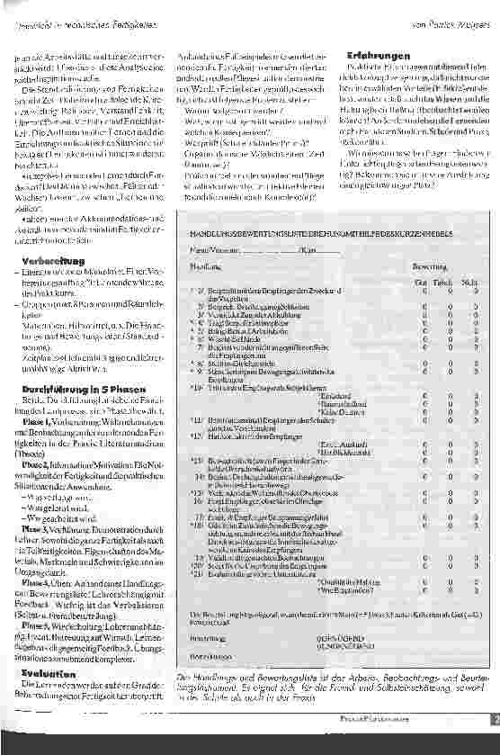 Vorschauseite 2: Unterricht in technischen Fertigkeiten. Das Skillslab, Taining im Labor