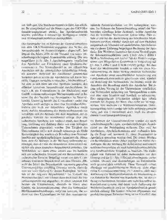 Vorschauseite 3: Auswirkungen der Gesundheitsreform auf den Wettbewerb