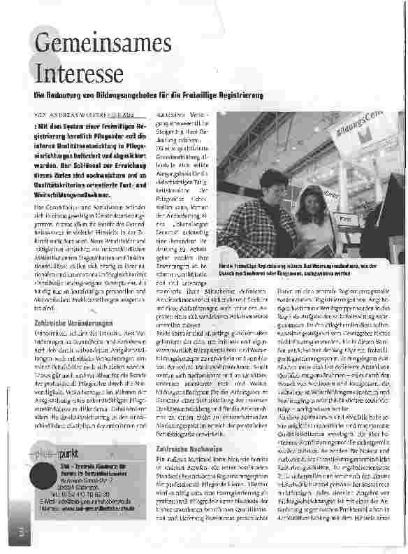 Vorschauseite 1: Gemeinsames Interesse