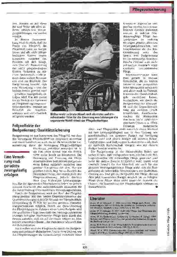 Vorschauseite 4: Ökonomische Folgen des Pflegeversicherungsgesetzes Mit Budgetierung und Qualitätssicherung