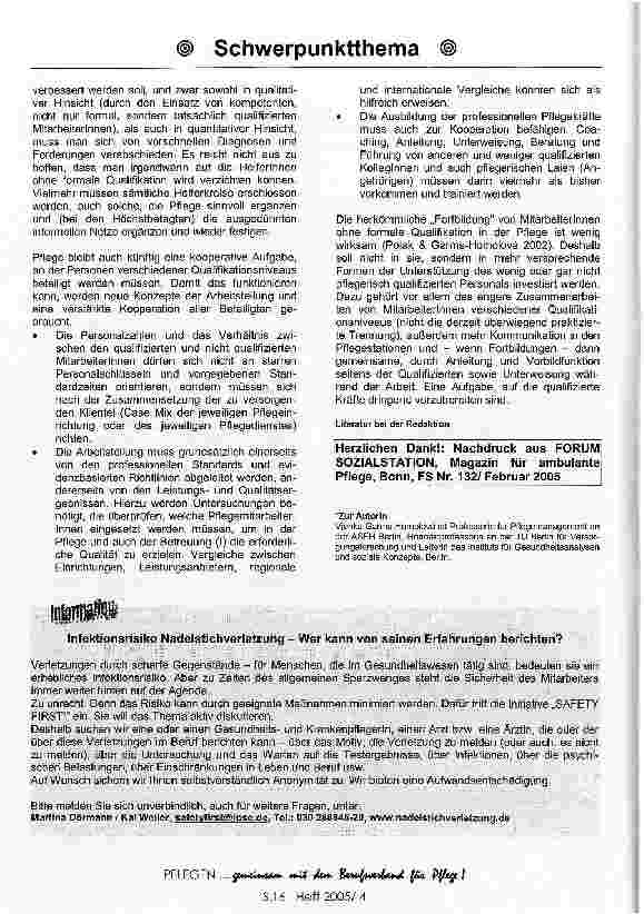 Vorschauseite 3: Qualität kommt nicht von Qualifikation