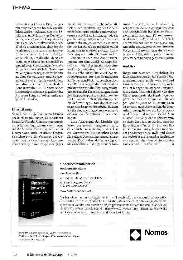 Vorschauseite 3: Der Europäische Fonds für Soziales Unternehmertum