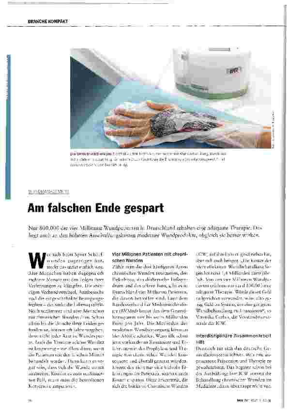 Vorschauseite 1: Am falschen Ende gespart