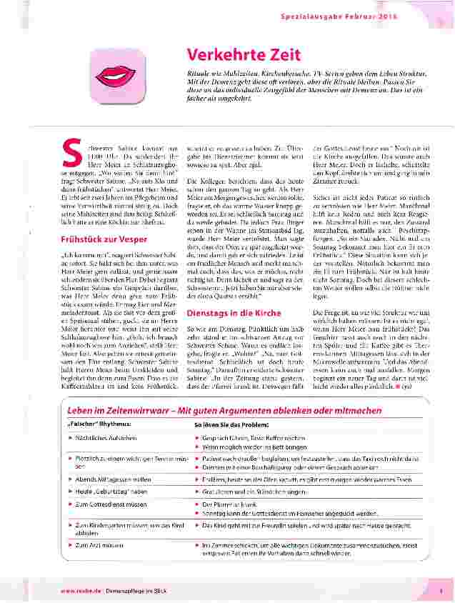 Vorschauseite 1: Verkehrte Zeit