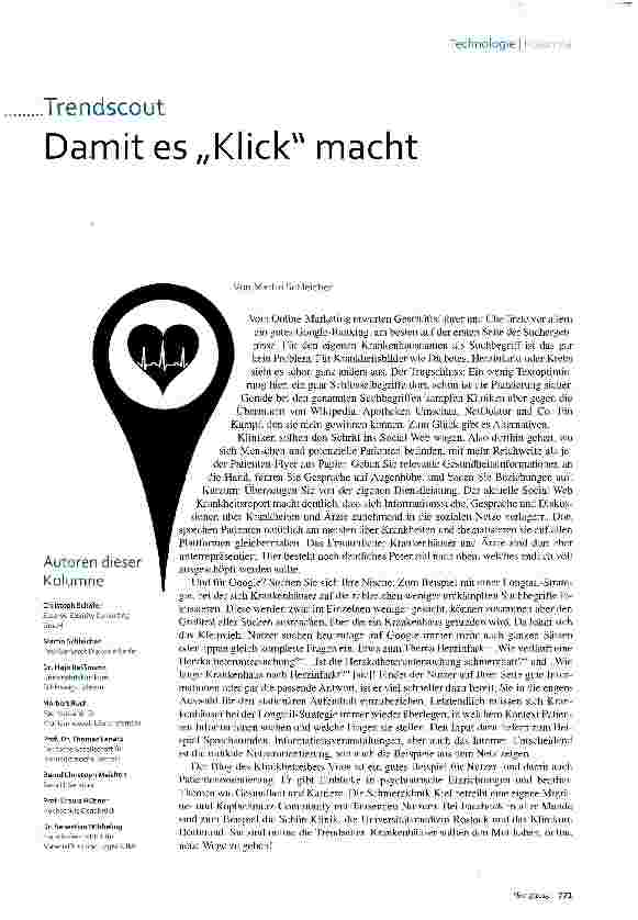 Vorschauseite 1: Damit es „Klick macht