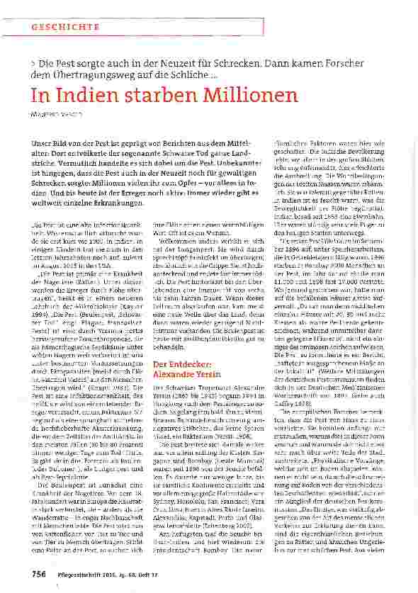 Vorschauseite 1: In Indien starben Millionen