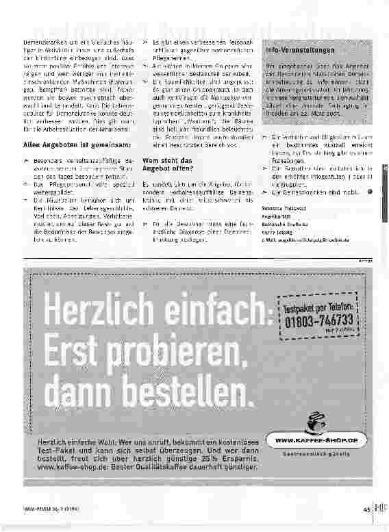 Vorschauseite 2: Besondere stationäre Dementenbetreuung